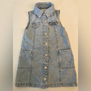 Cat & Jack toddler girls sleeveless jean dress light wash 3T
